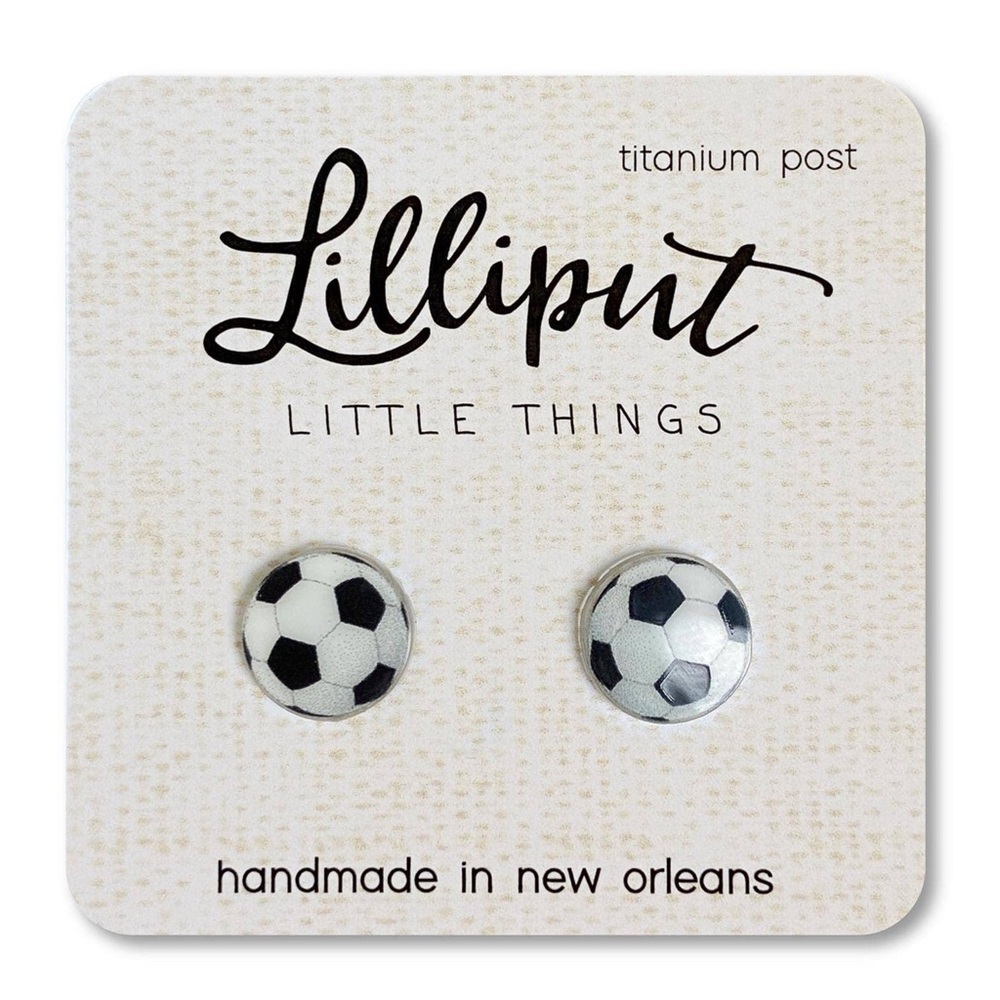 Soccer Ball Earrings